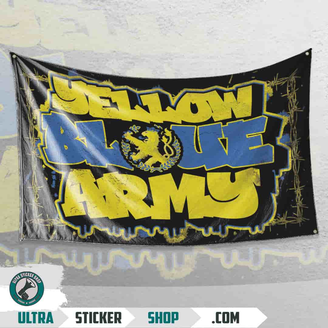 Yellow Blue Army Bandera