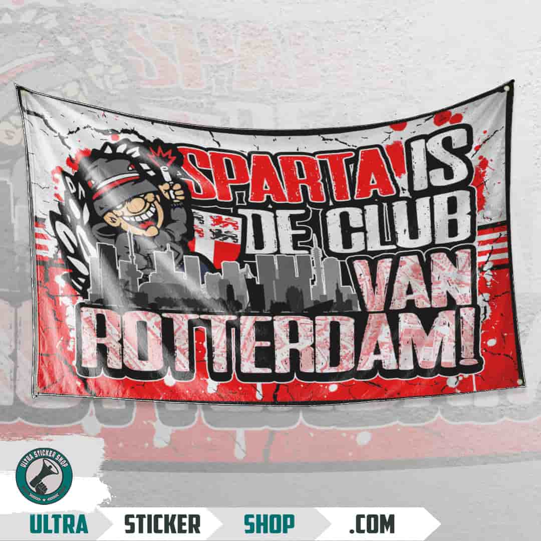 Sparta is de club van Rotterdam Flagga