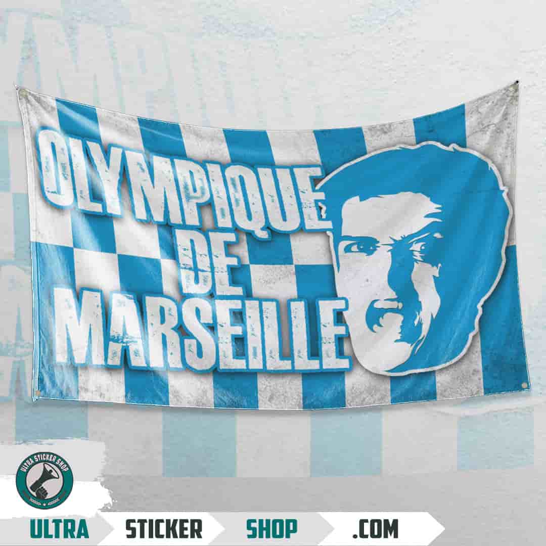 OLYMPIQUE DE Marseille Flagge