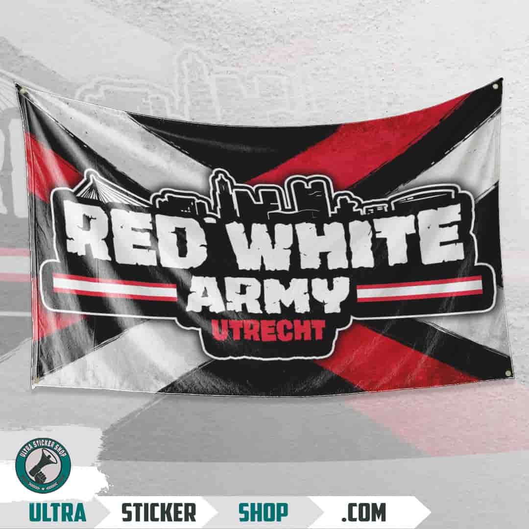 Red white army Flagge