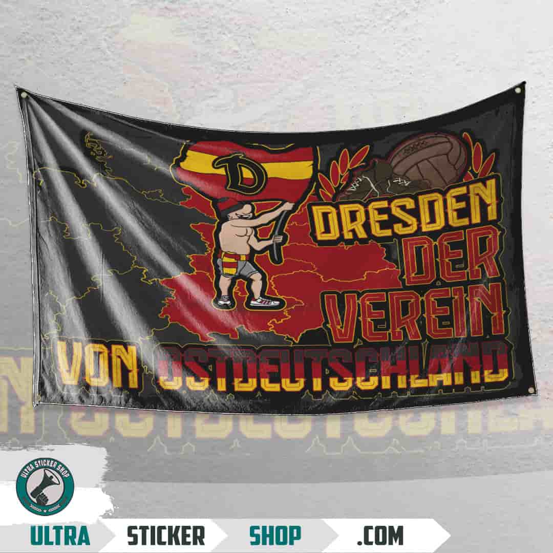 Dresden Der verein von Ostdeutschland Flagge