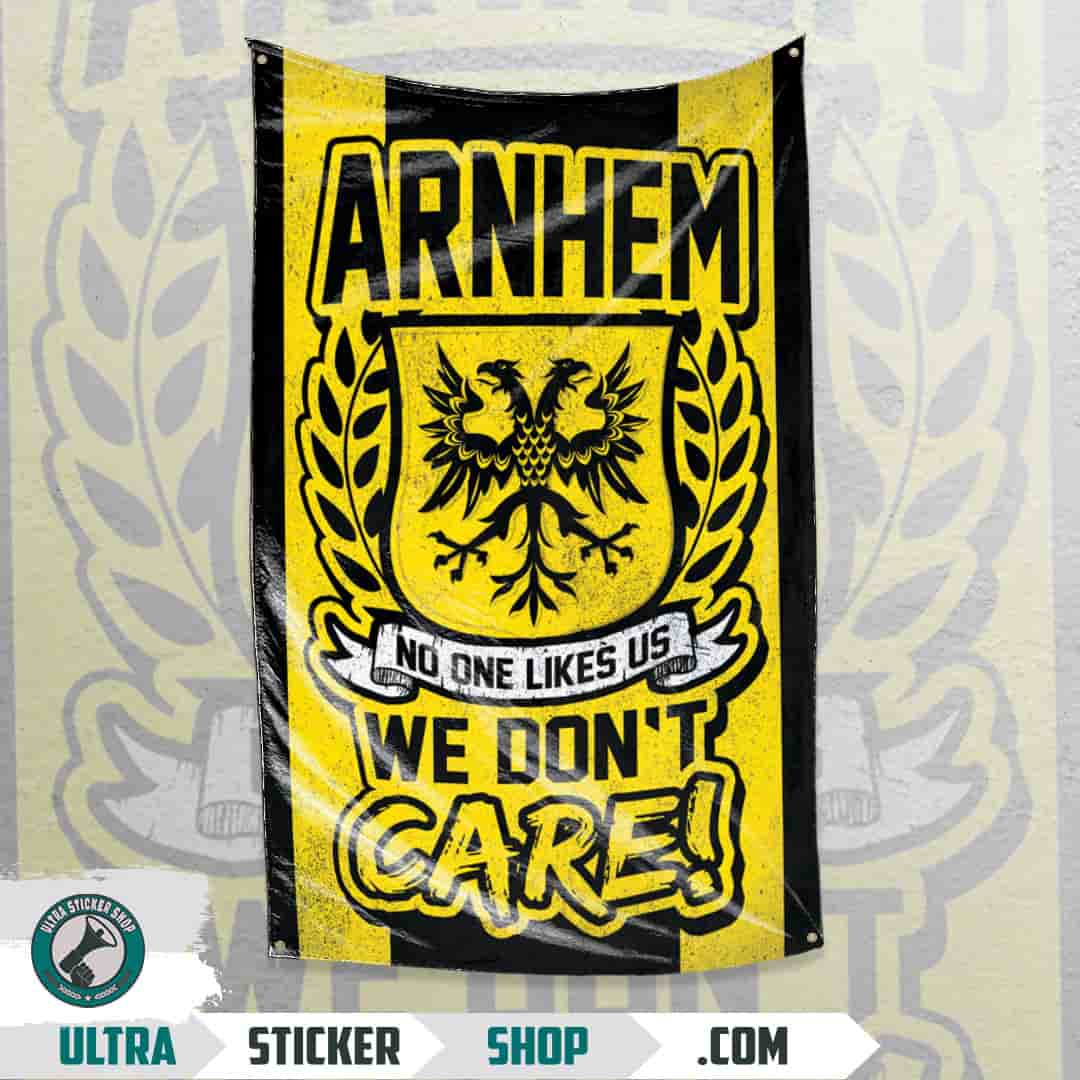 Arnhem no one likes us we don't care! Flagge