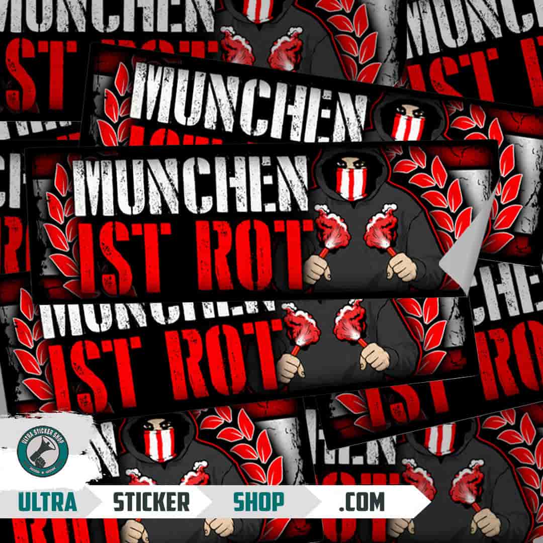 München ist rot Nalepnice