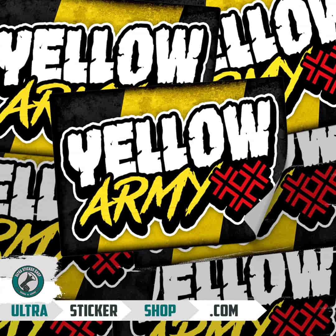 Yellow Army Aufkleber