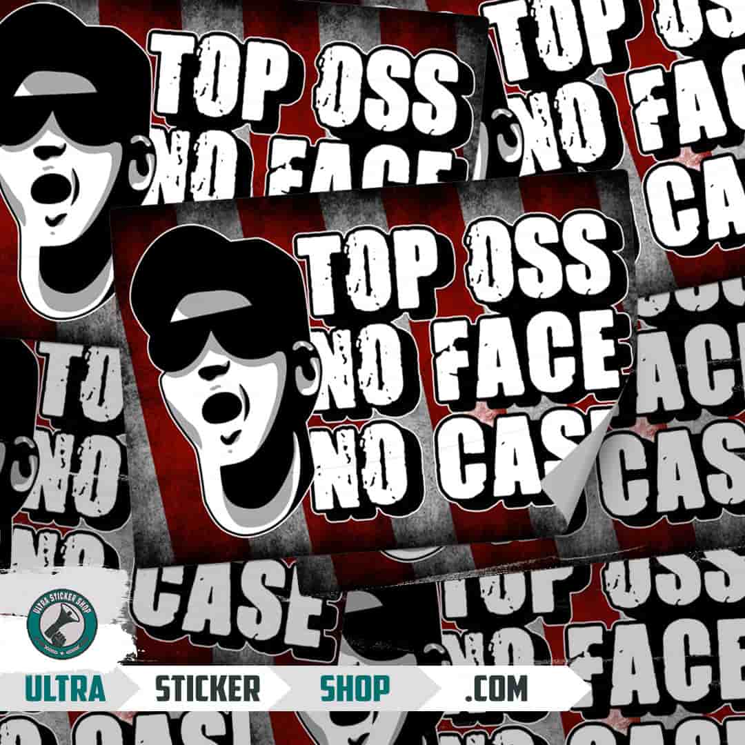 Top Oss no face no case Nalepke