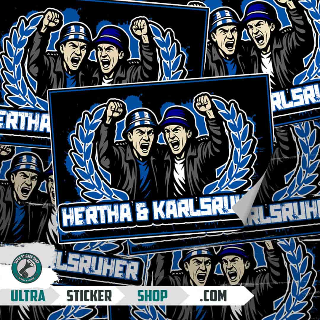 Hertha & Karlsruher Nalepnice