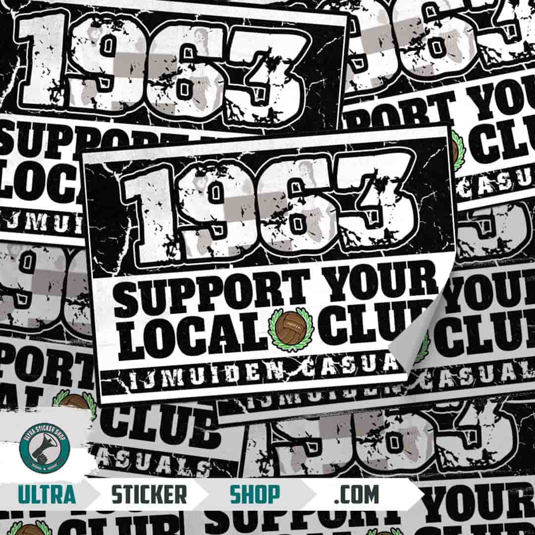 1963 support your local club Autocollants