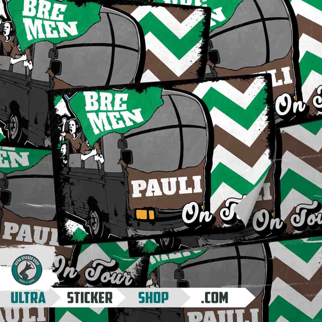 Bremen Pauli On tour Klistermærker