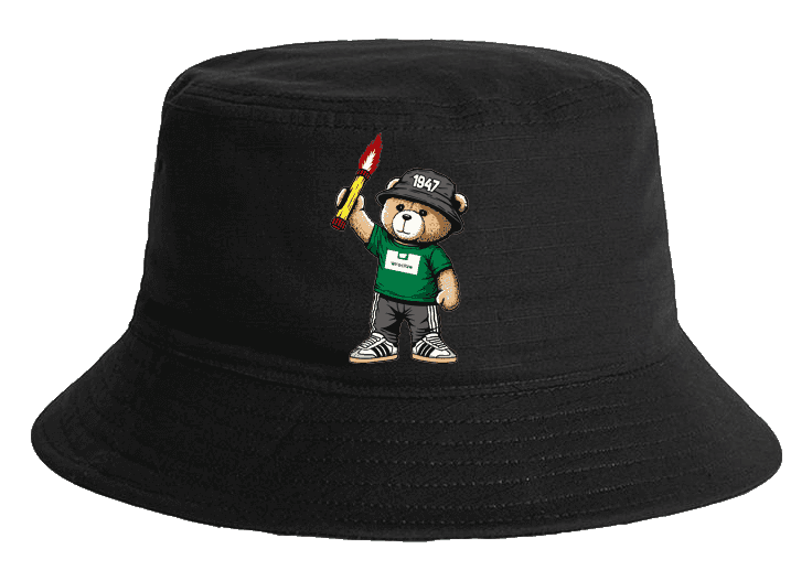 Wrocław 1947 bear Gorra de cubo