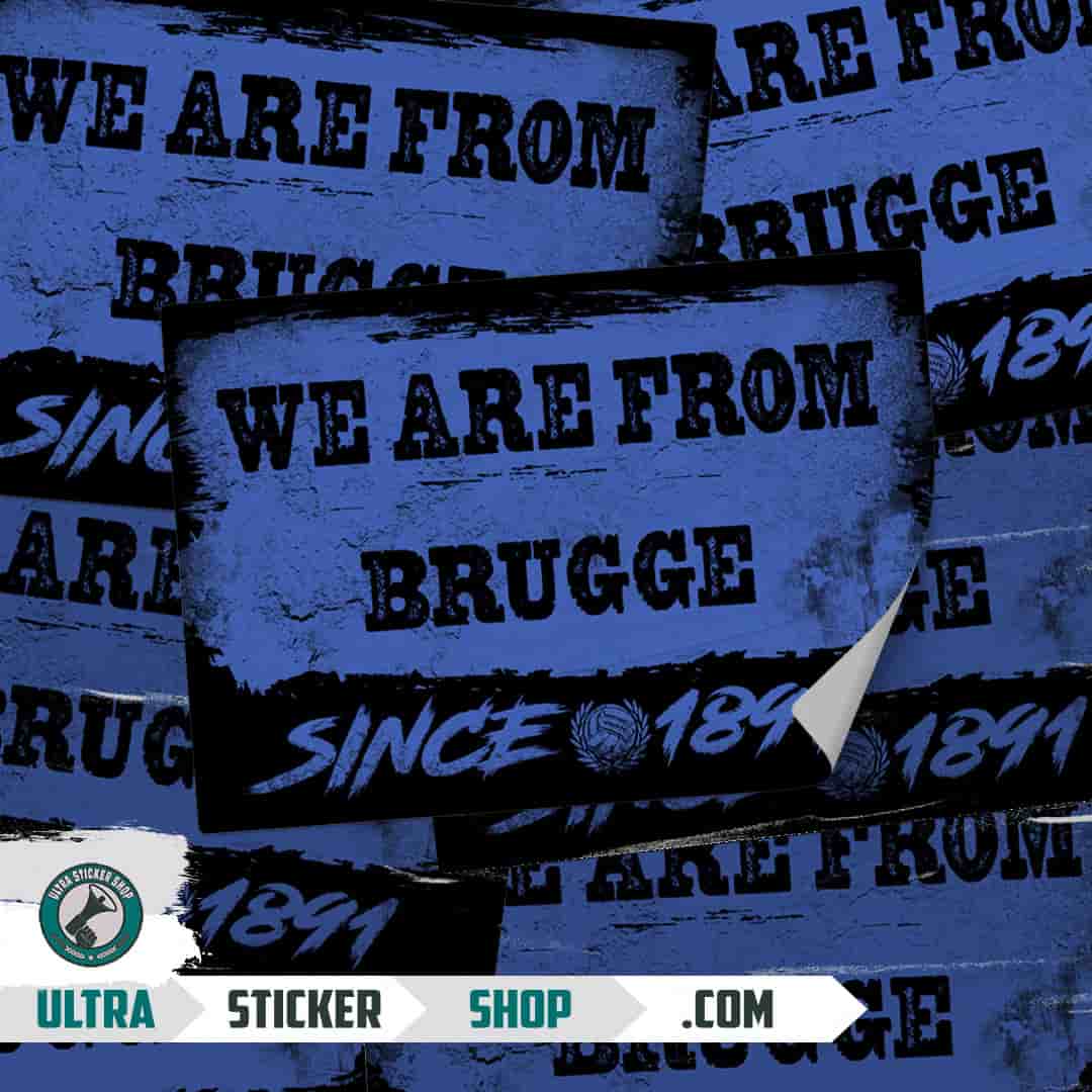 We are from Brugge since 1891 Aufkleber