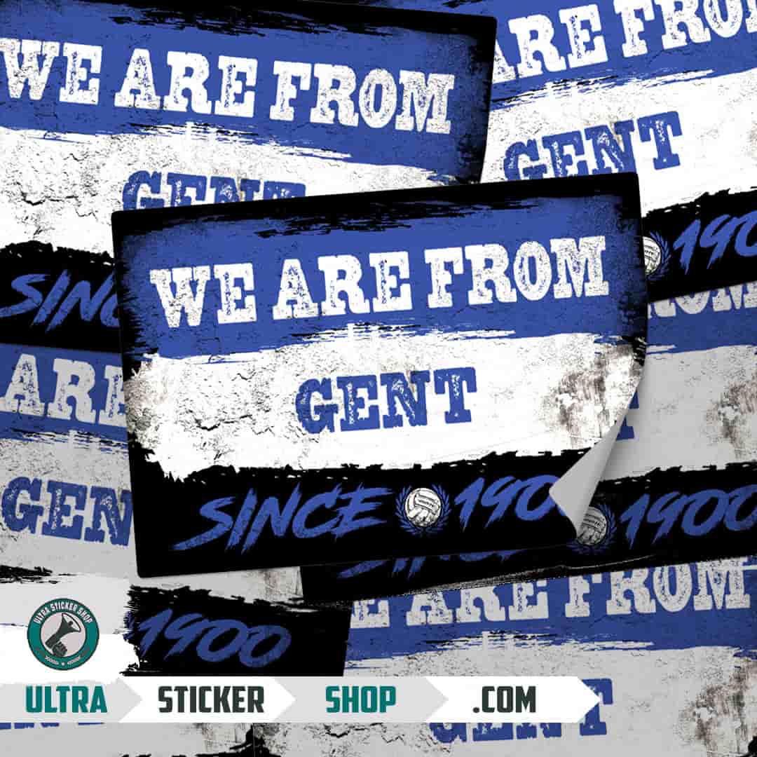 We are from Gent since 1900 Nalepnice