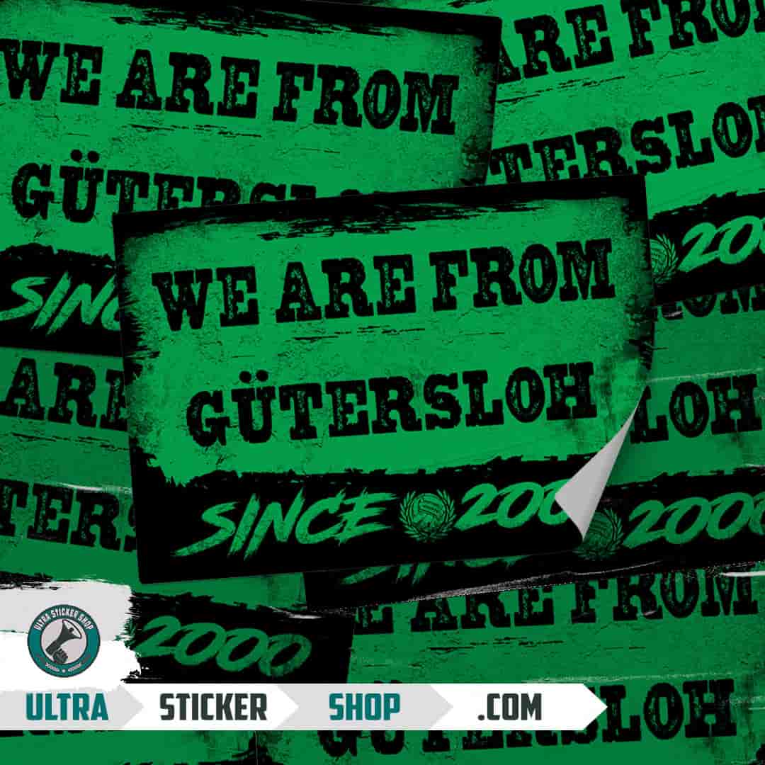 We are from Gütersloh since 2000 Nalepnice