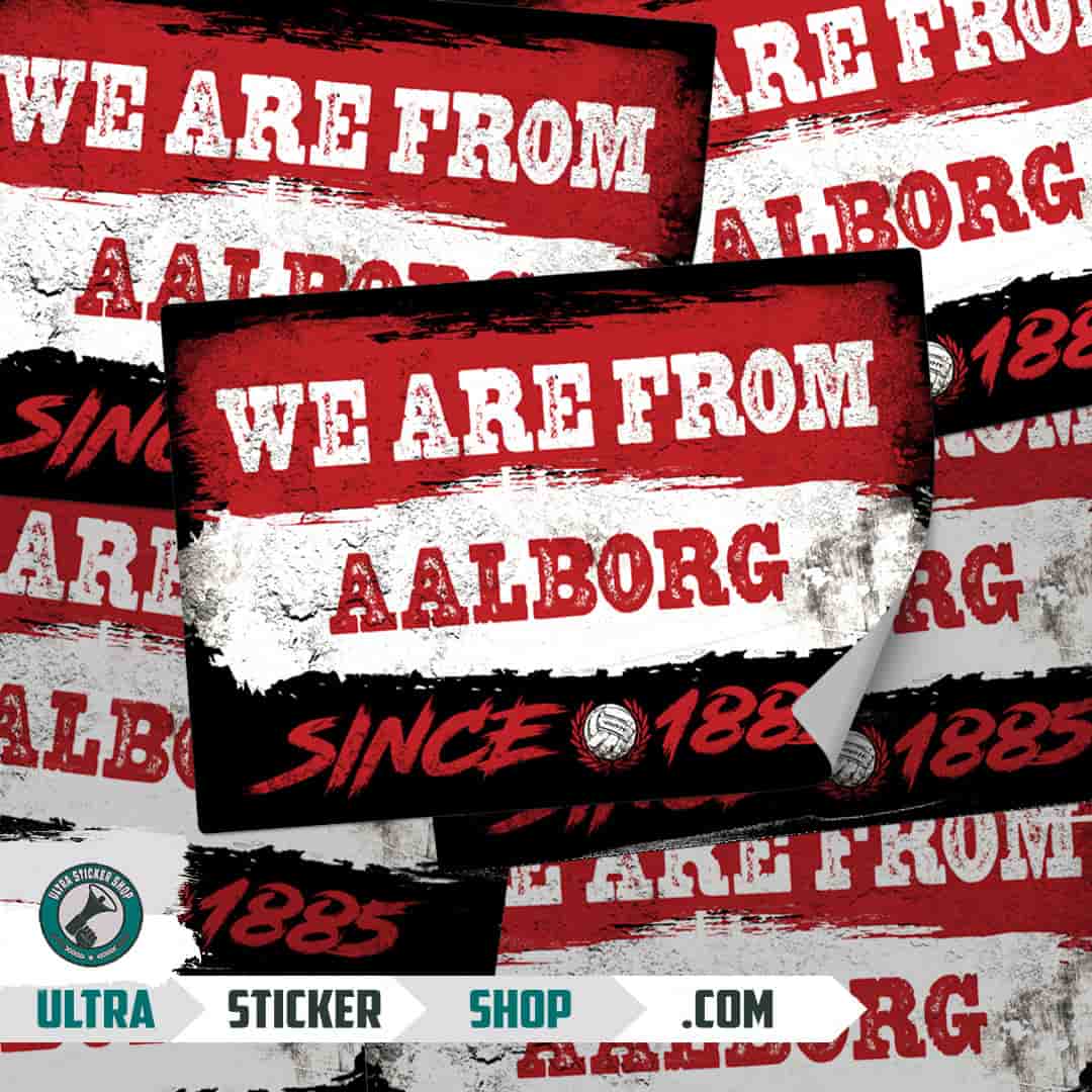 We are from Aalborg since 1885 Aufkleber