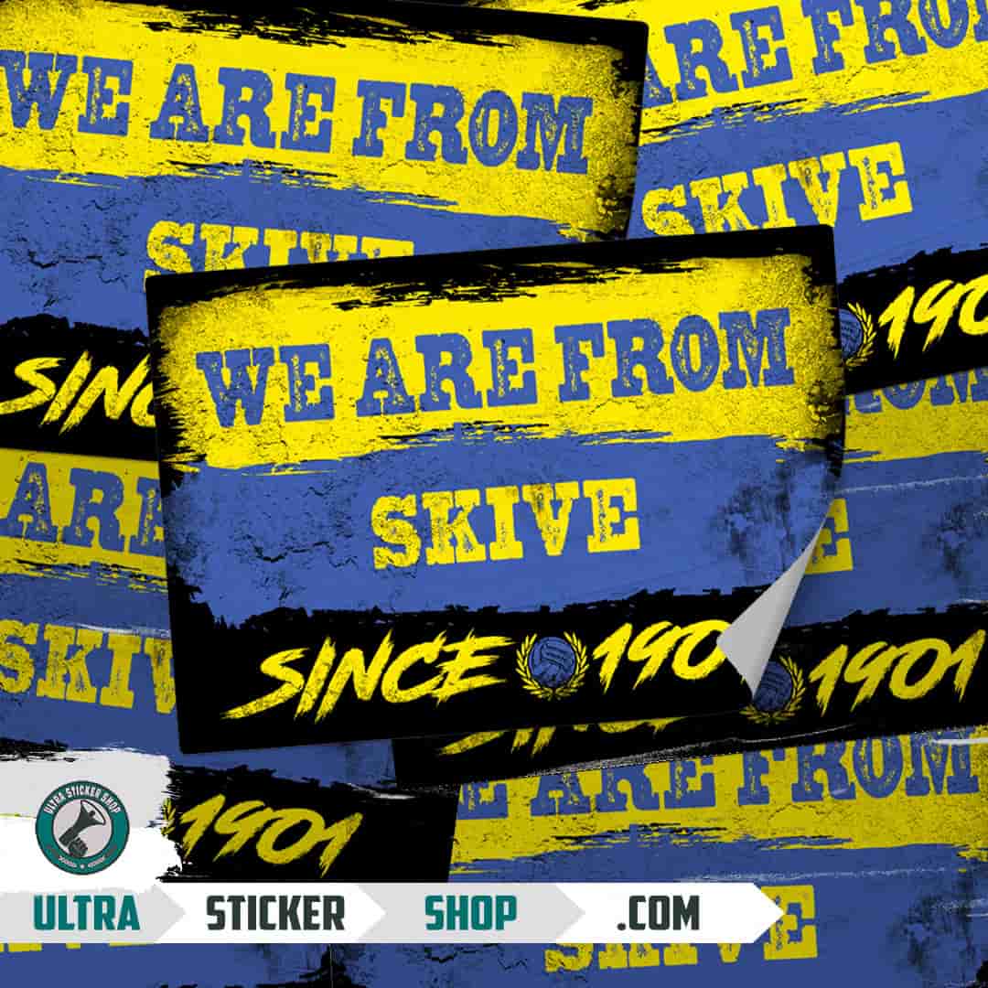 We are from Skive since 1901 Nalepnice