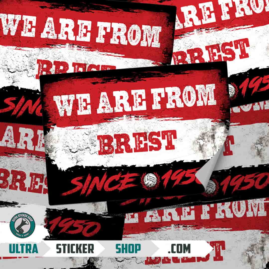 We are from Brest since 1950 Nalepnice