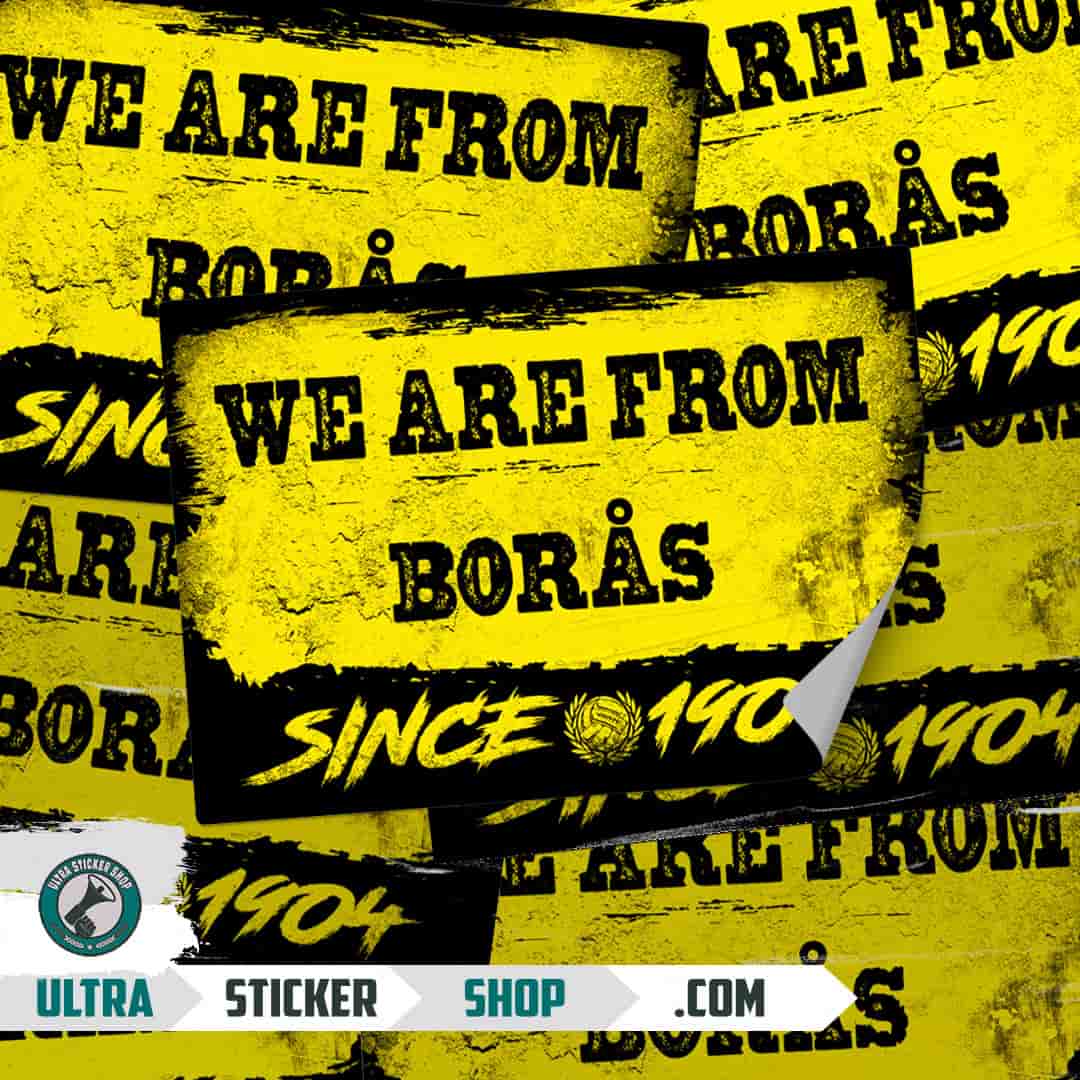 We are from Borås since 1904 Nalepnice
