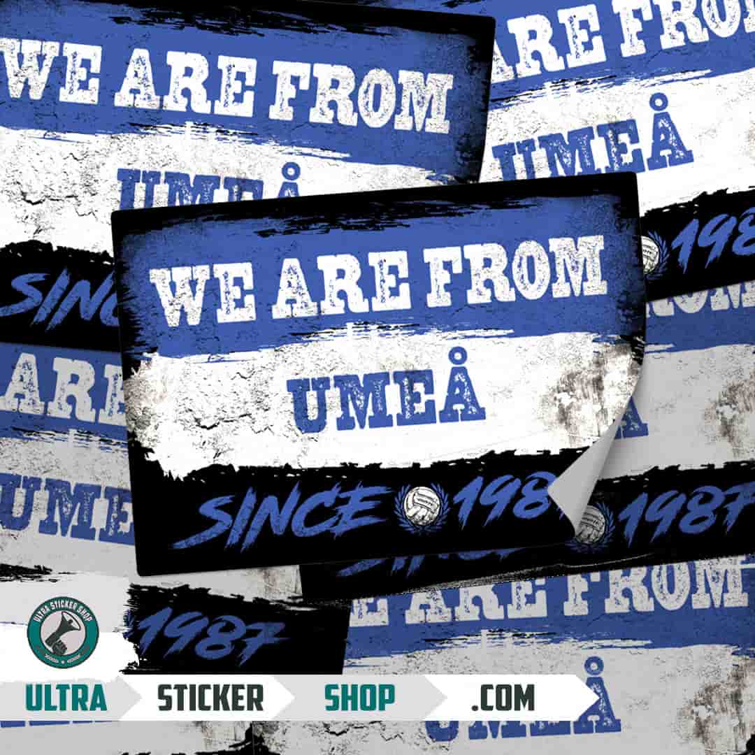 We are from Umeå since 1987 Naljepnice