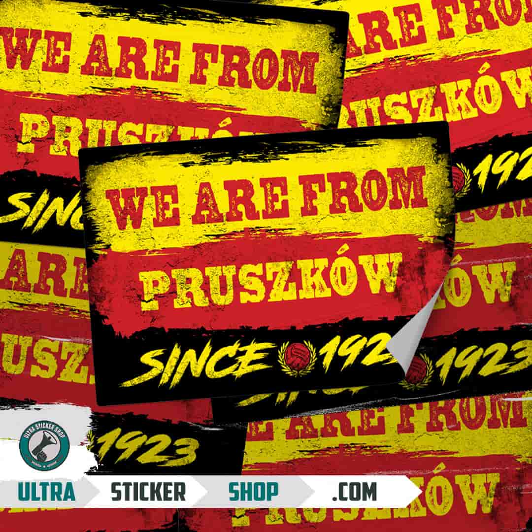 We are from Pruszków since 1923 Nalepnice