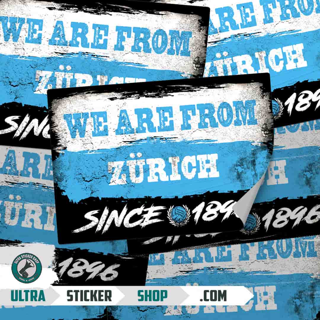 We are from Zürich since 1896 Autocolante