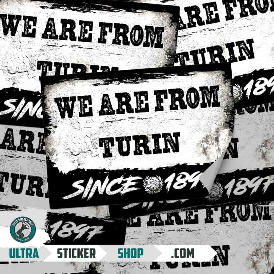 We are from Turin since 1897 Klistermærker