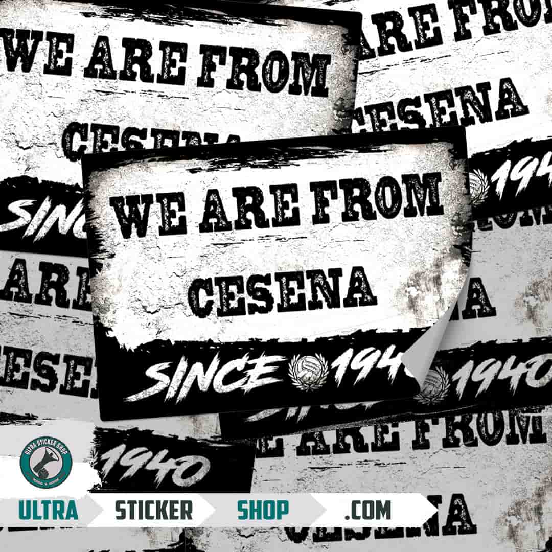 We are from Cesena since 1940 Nalepnice