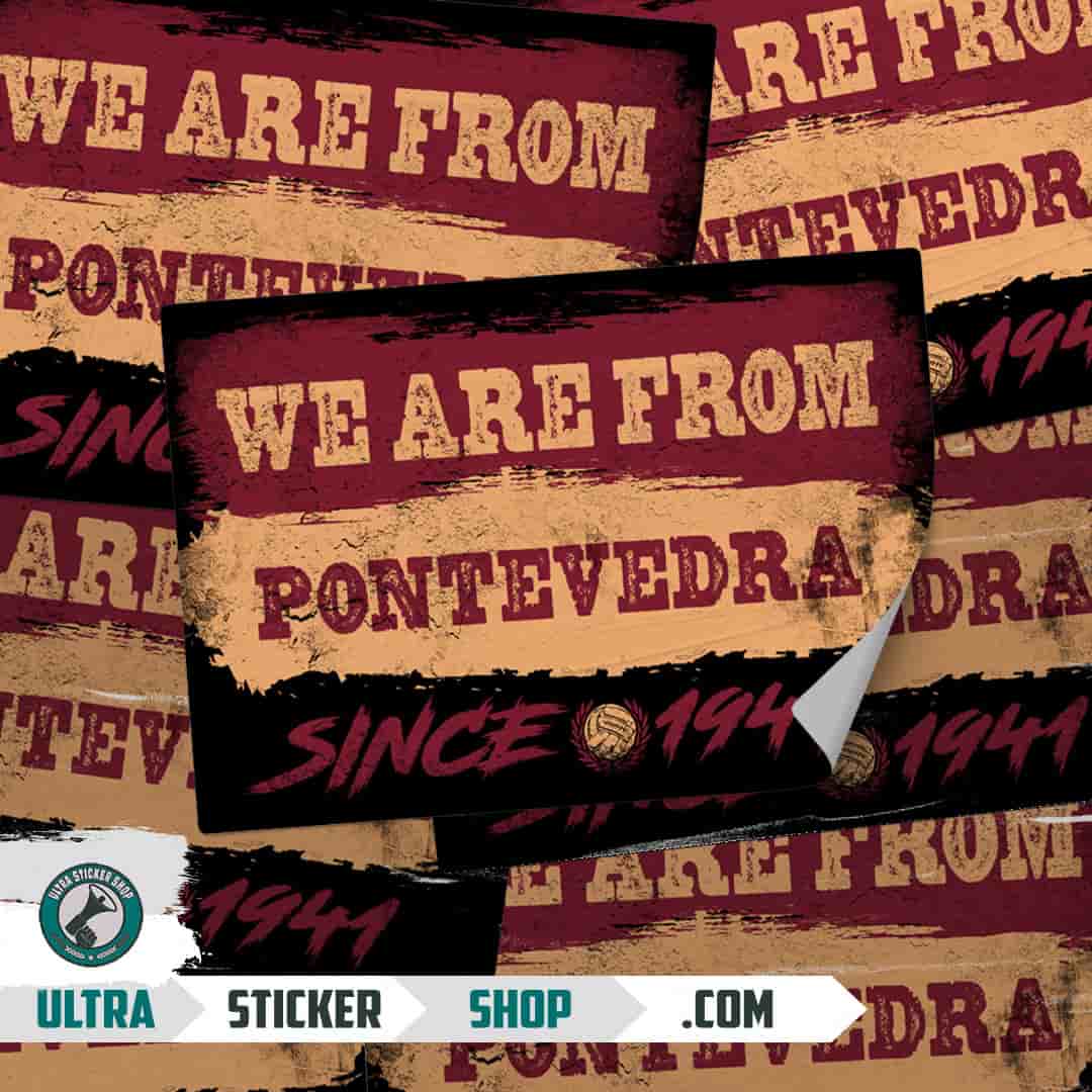 We are from Pontevedra since 1941 Nalepnice