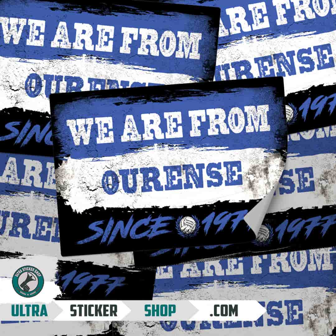 We are from Ourense since 1977 Aufkleber
