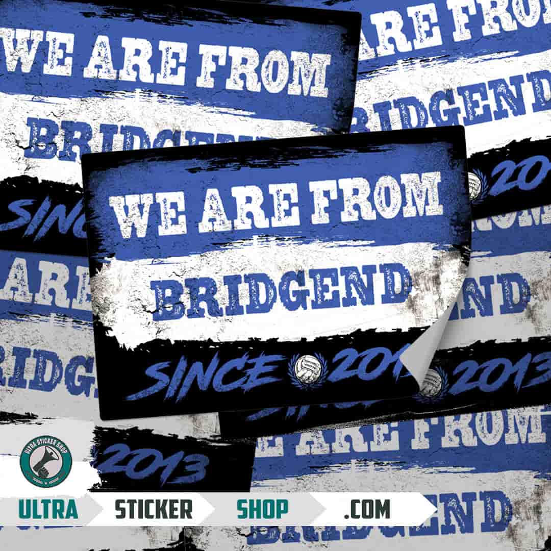 We are from Bridgend since 2013 Adesivi