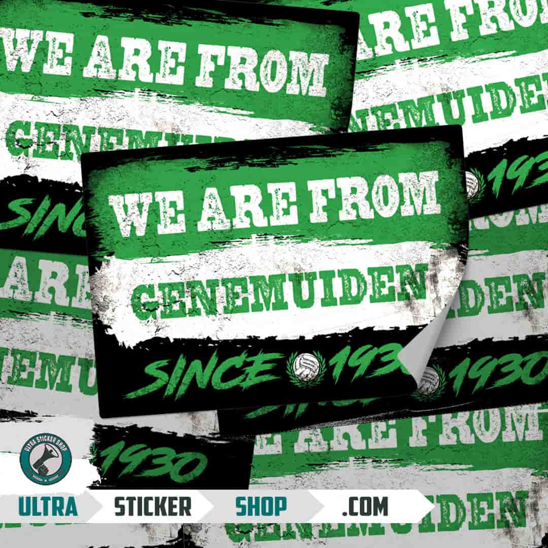 We are from Genemuiden since 1930 Aufkleber