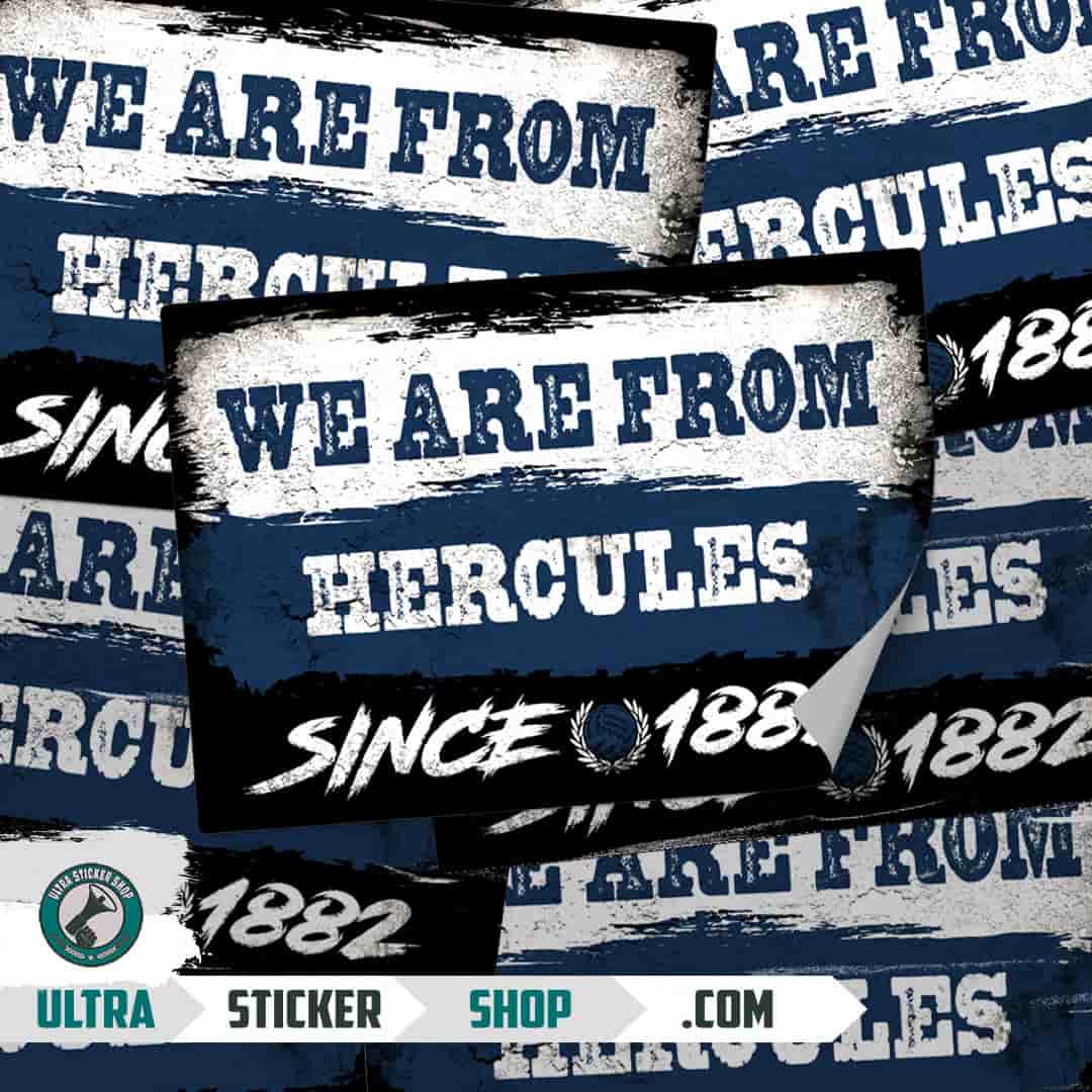 We are from Hercules since 1882 Aufkleber