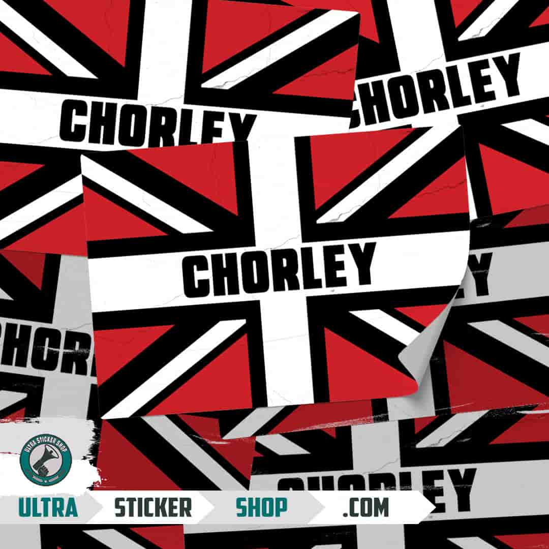 Chorley Union Jack Aufkleber