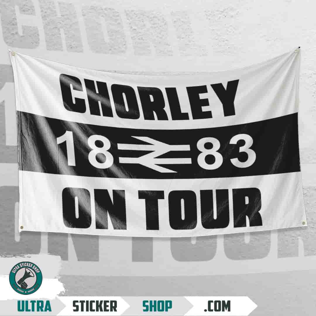 Chorley 1883 on tour Flagge