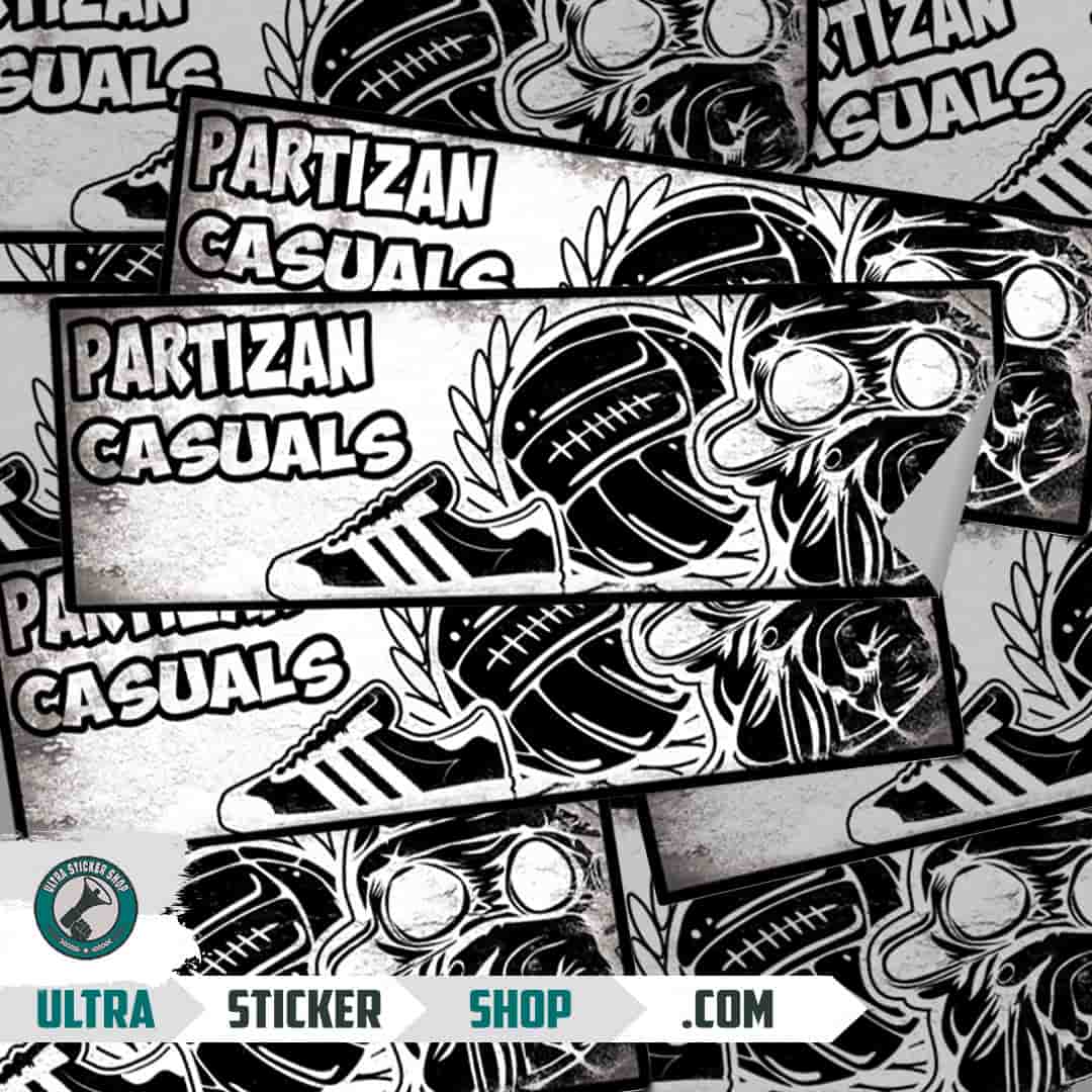Partizan casuals Autocollants