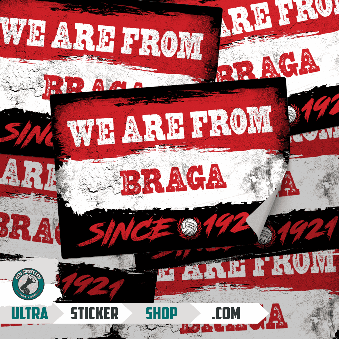 We are from Braga since 1921 Αυτοκόλλητα