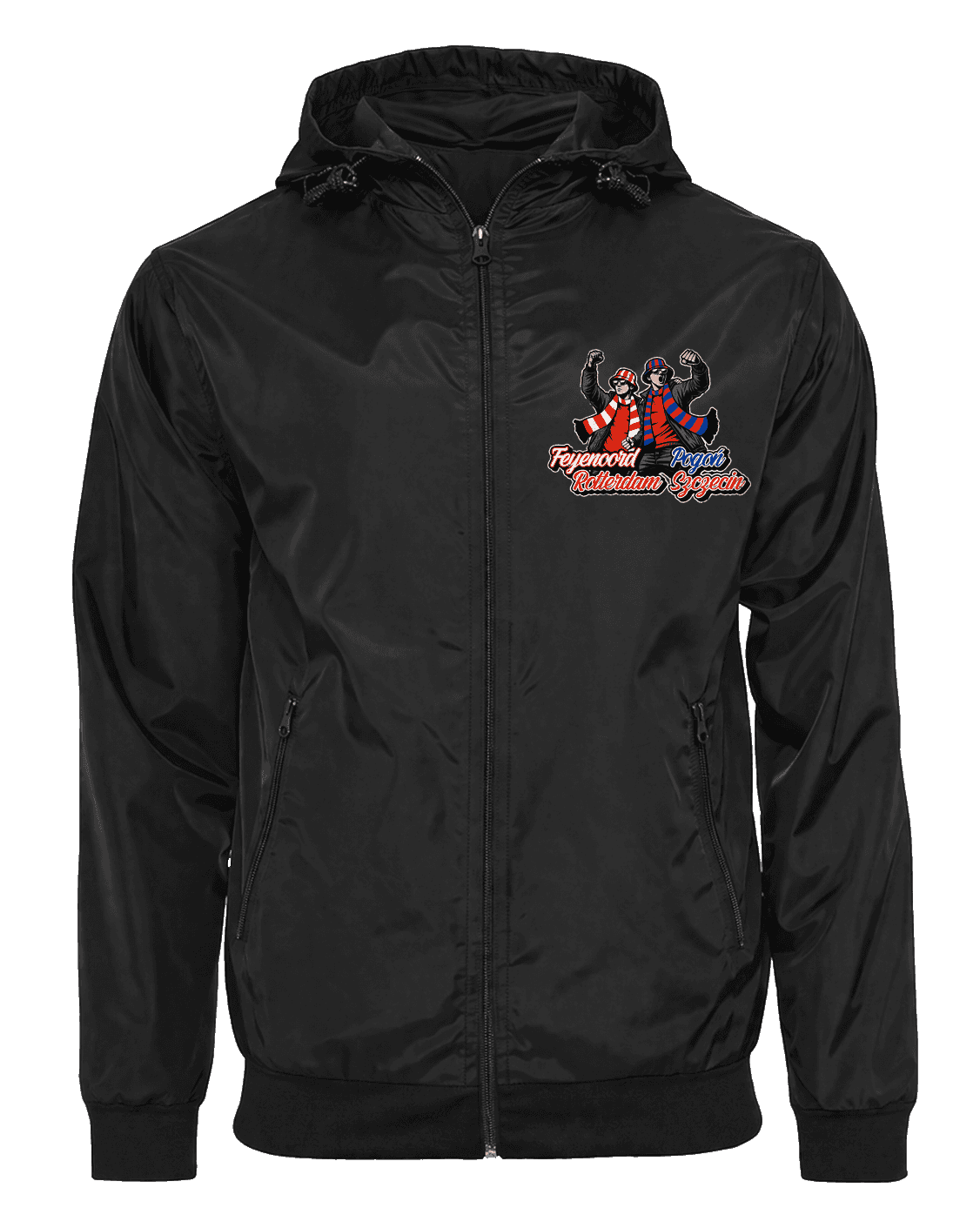Feyenoord Rotterdam & Pogoń Szczecin Jacke mit abnehmbarer Balaclava