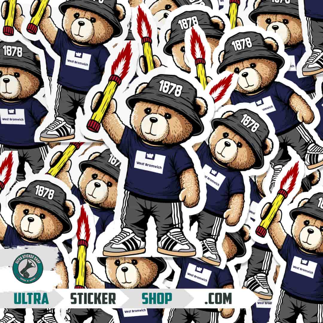 West Bromwich 1878 bear Adesivos