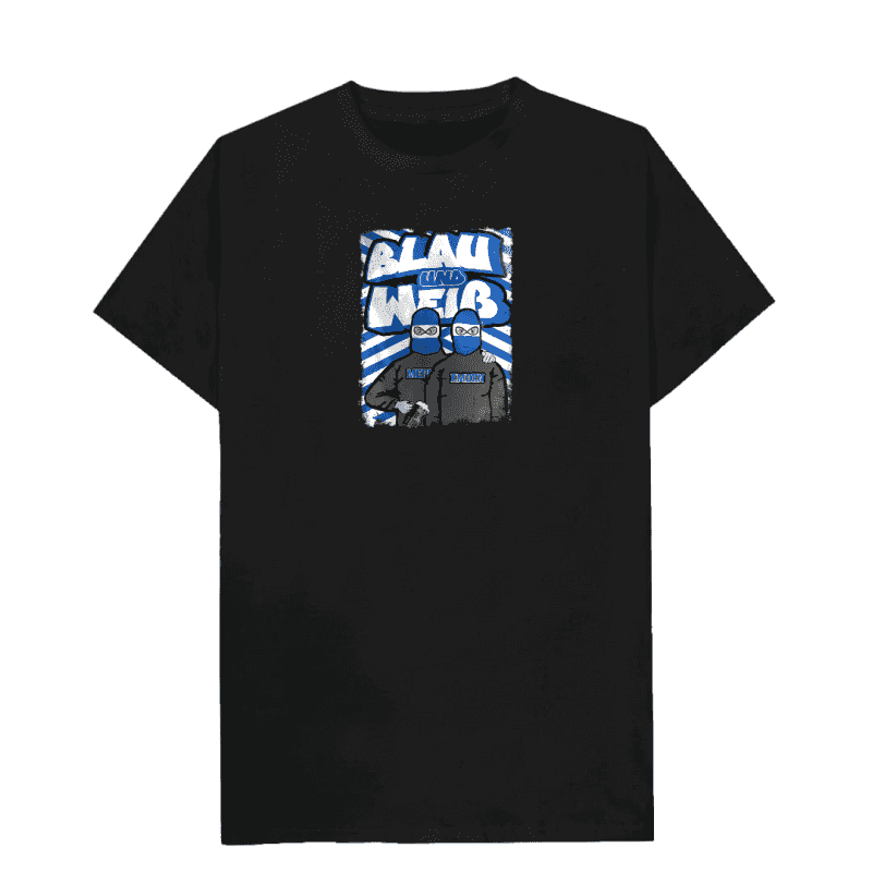 Blau und Weiß T-Shirt