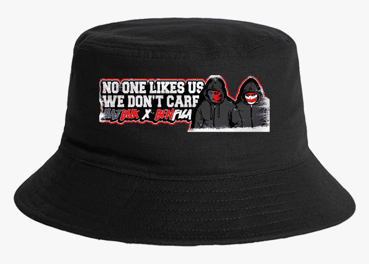 No one likes us we don't care Hajduk X Benfica Bucket Hat