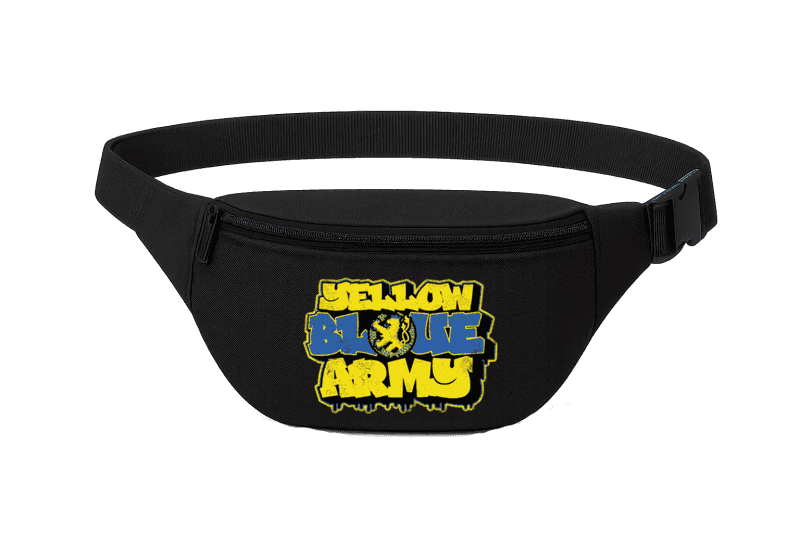 Yellow Blue Army Fanny pack