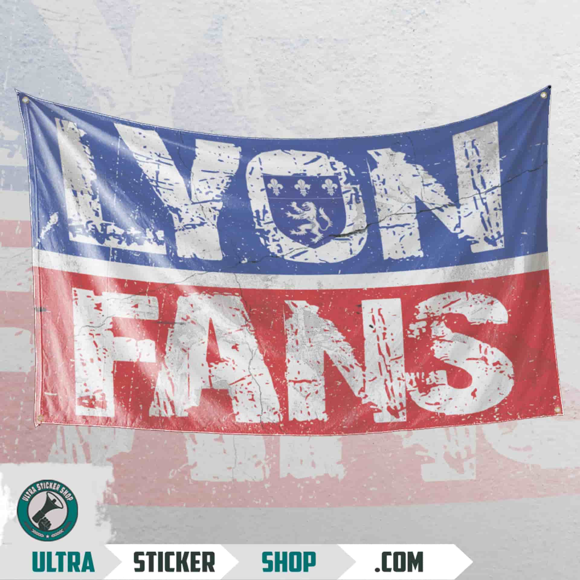 Lyon fans Zastava