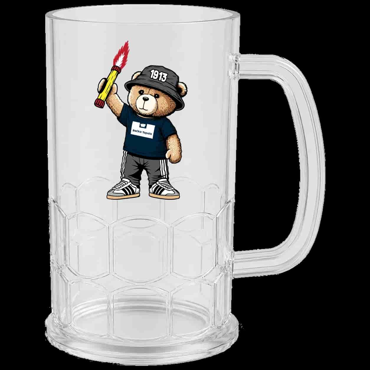 Bačka Topola 1913 bear Beer Mug