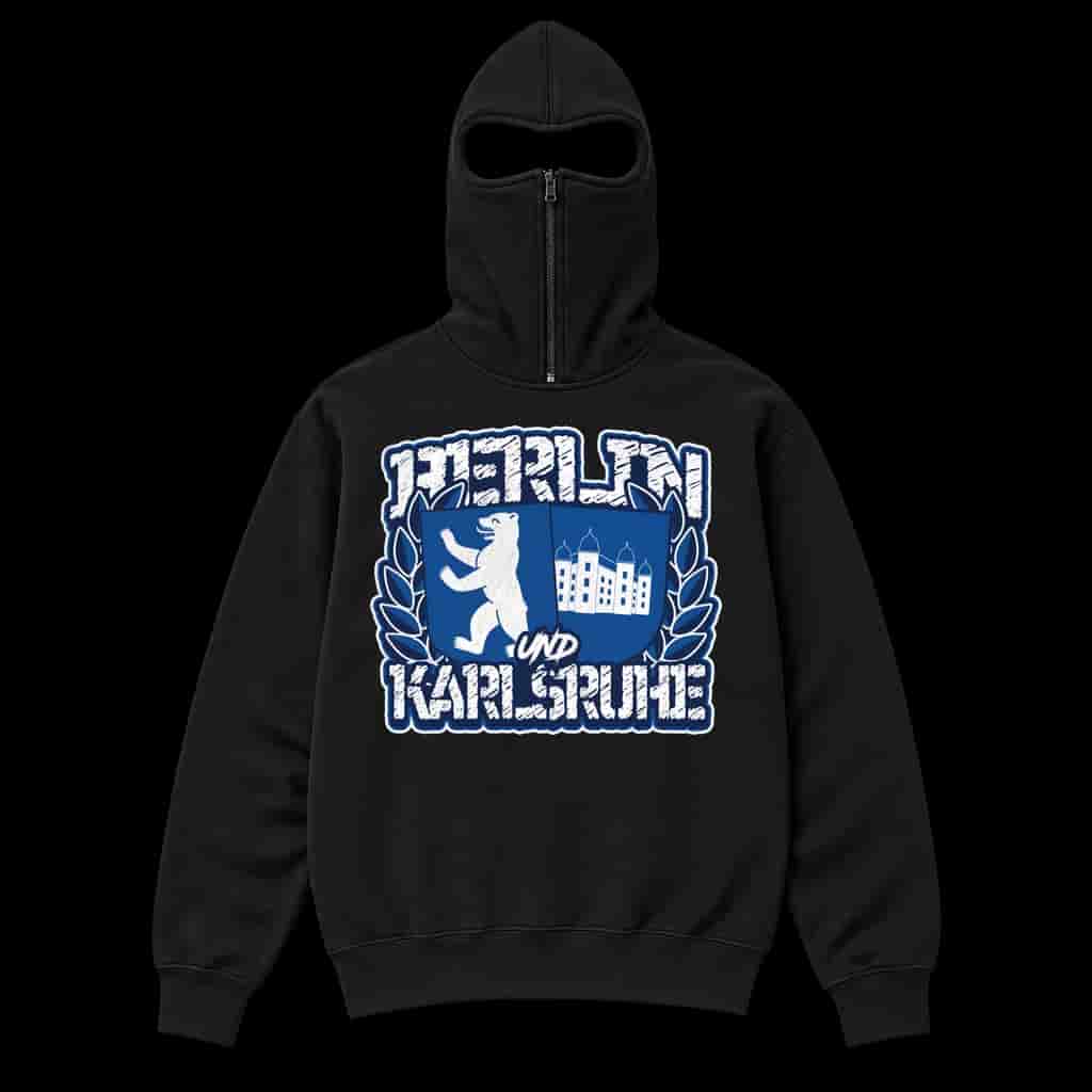 Berlin und Karlsruhe Ninja Kapuzenpullover
