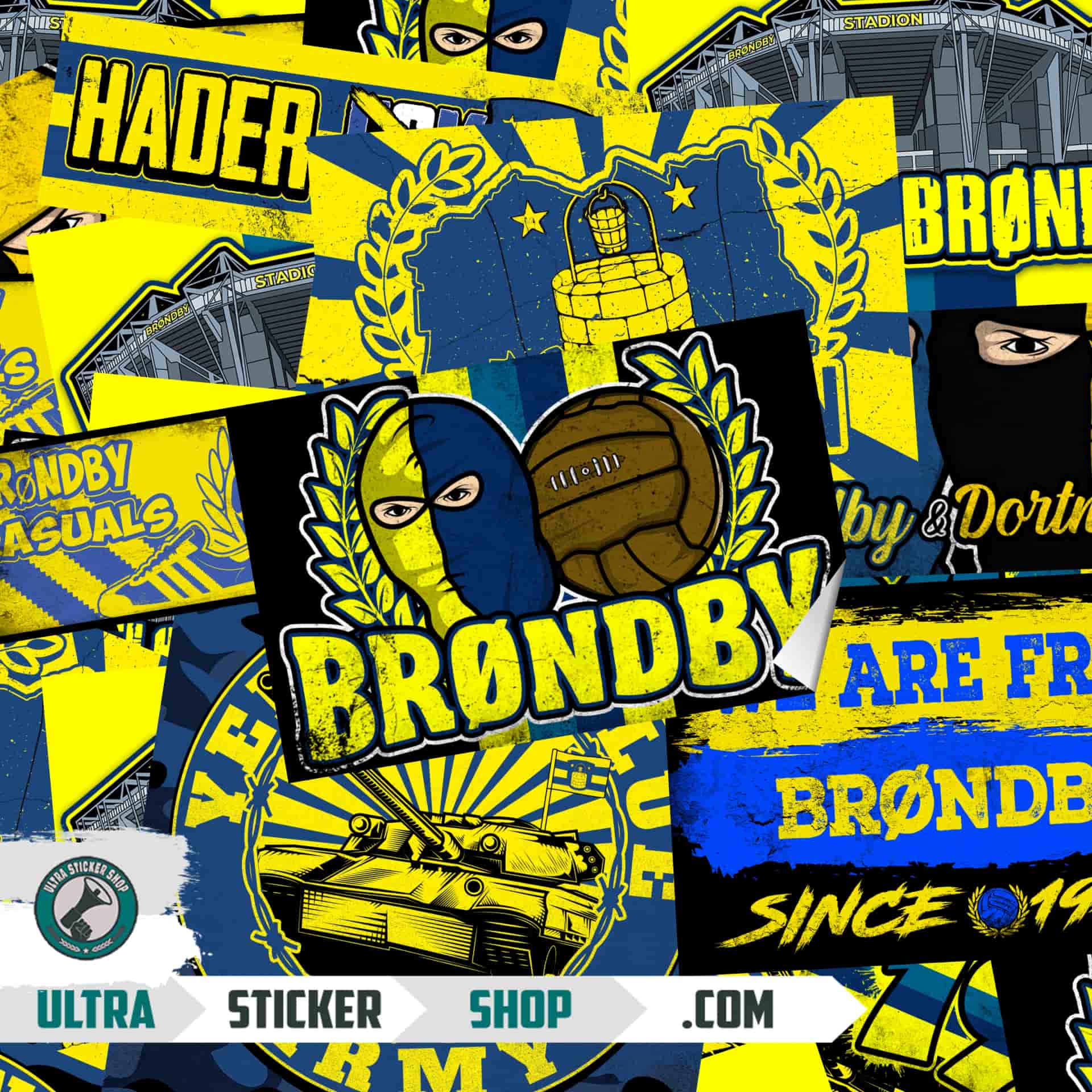 Brøndby Klistremerke-Mix