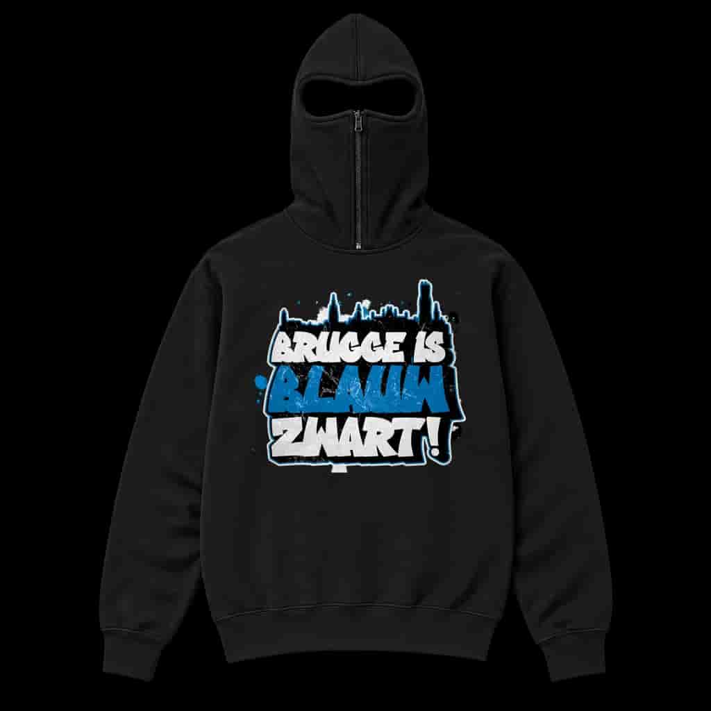 Brugge is blauw zwart! Ninja Kapuzenpullover