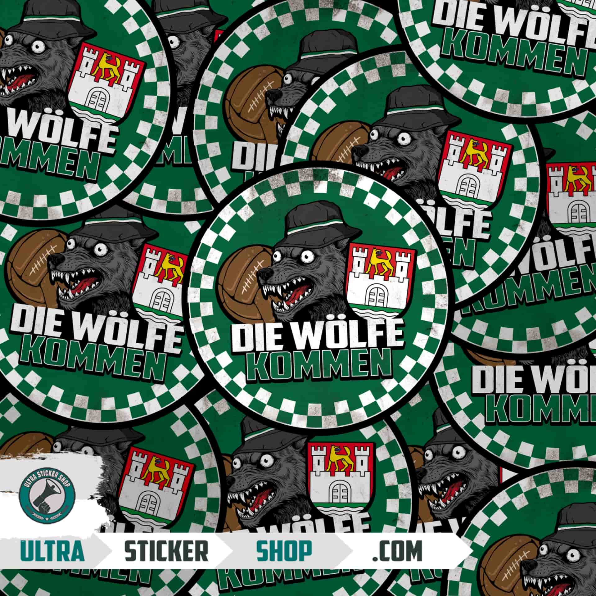 Die Wölfe kommen Klistermærker