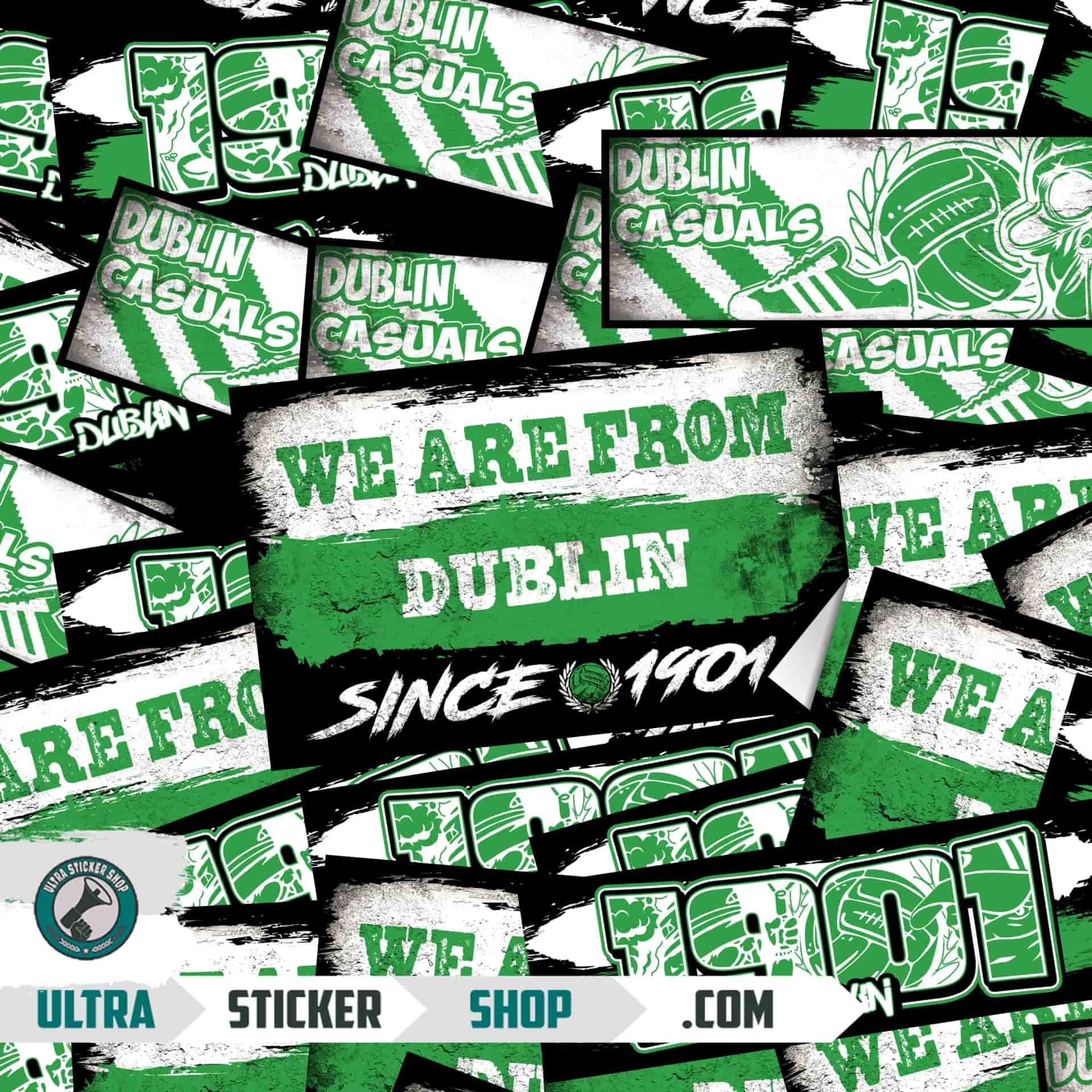 Dublin 1901 Aufkleber-Mix