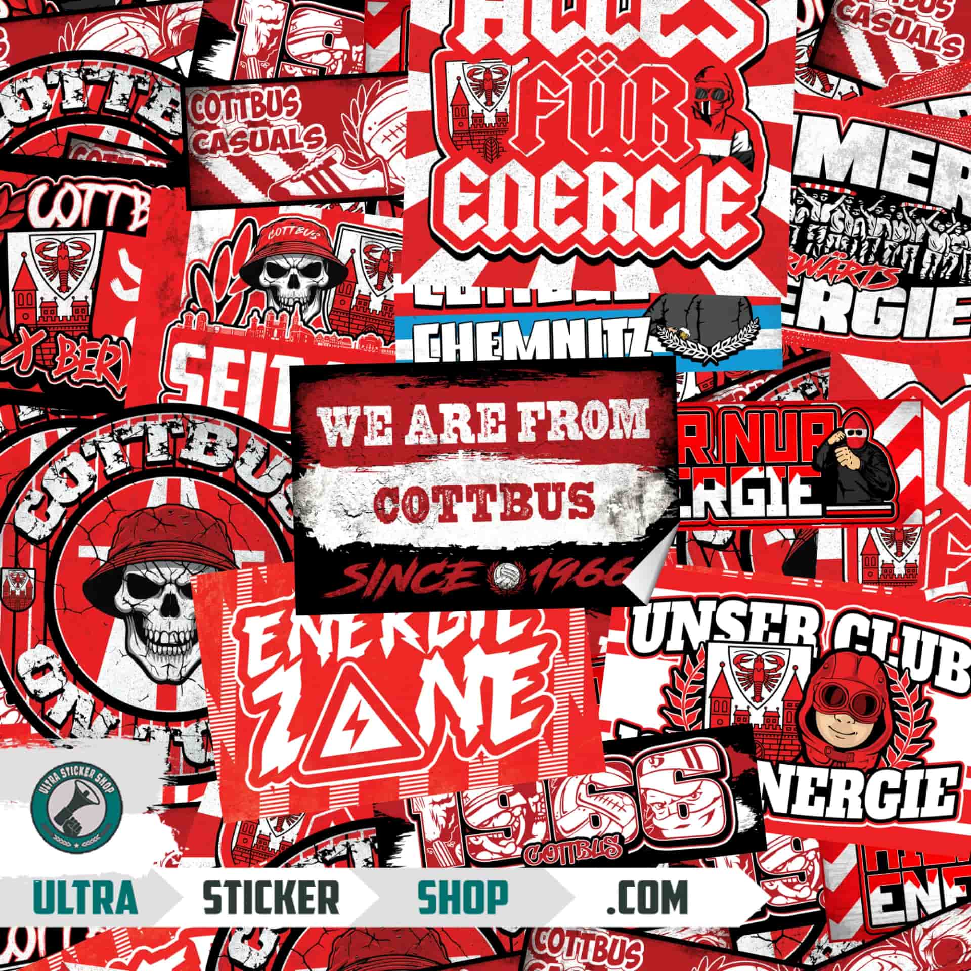 Energie Cottbus Klistermærke-Mix