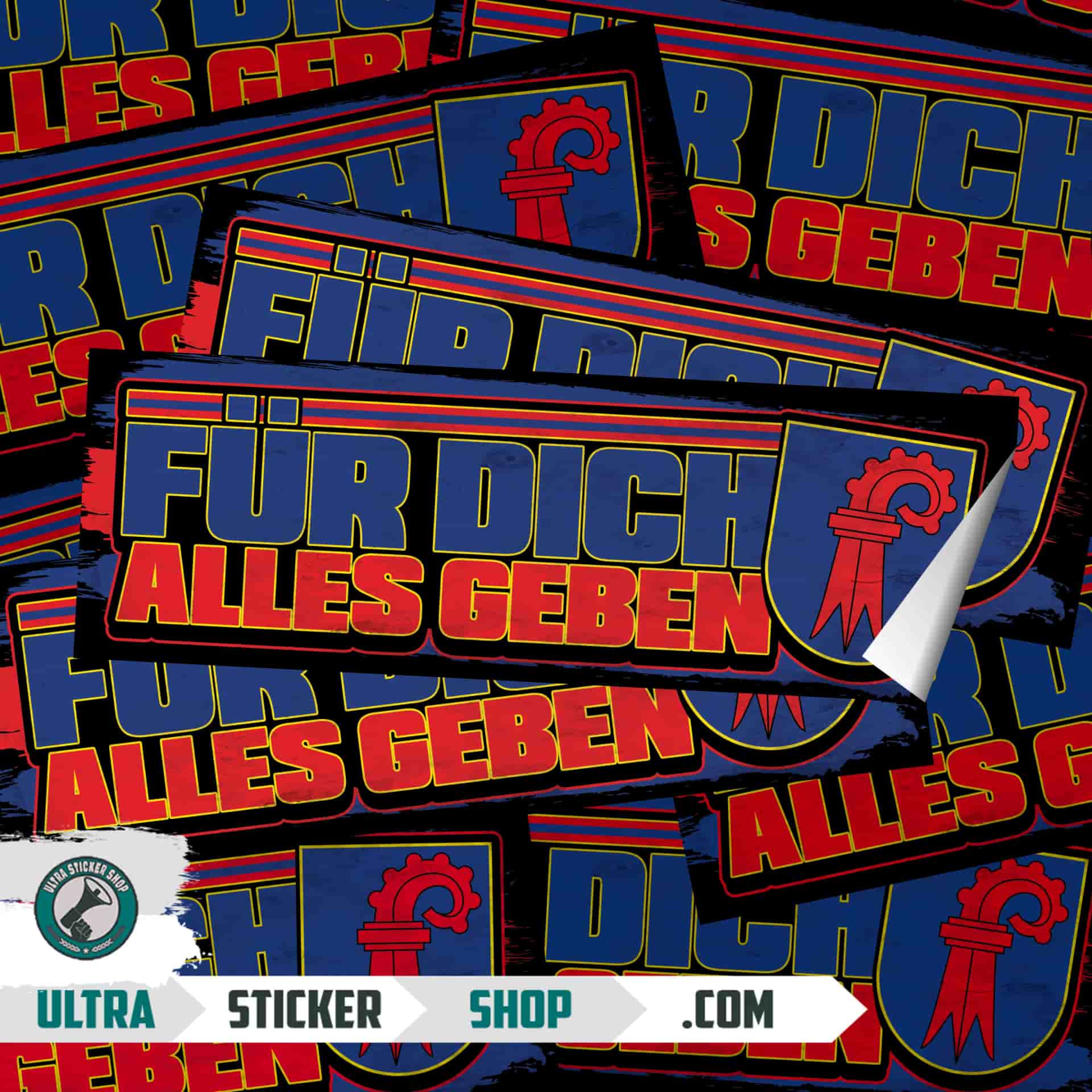 Fur dich alles geben Nálepky
