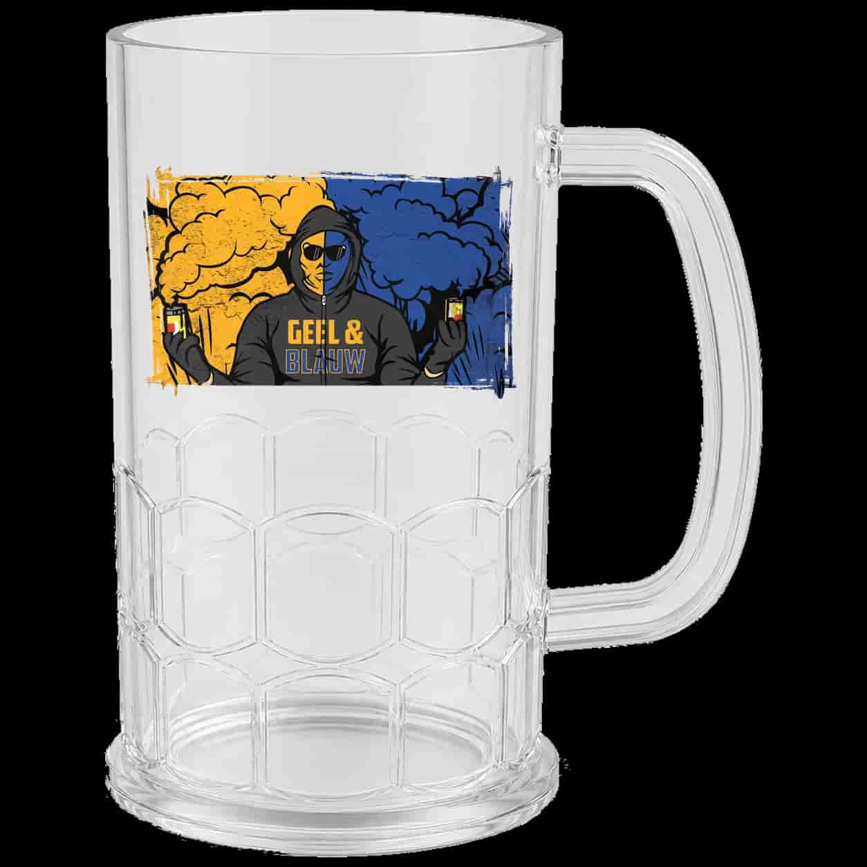 Geel & Blauw Bierkrug