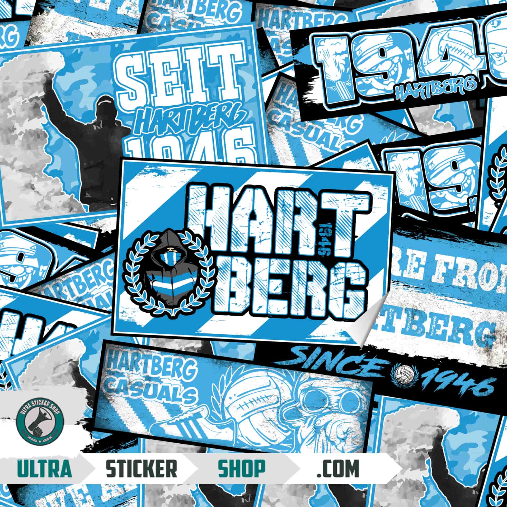 Hartberg Klistremerke-Mix